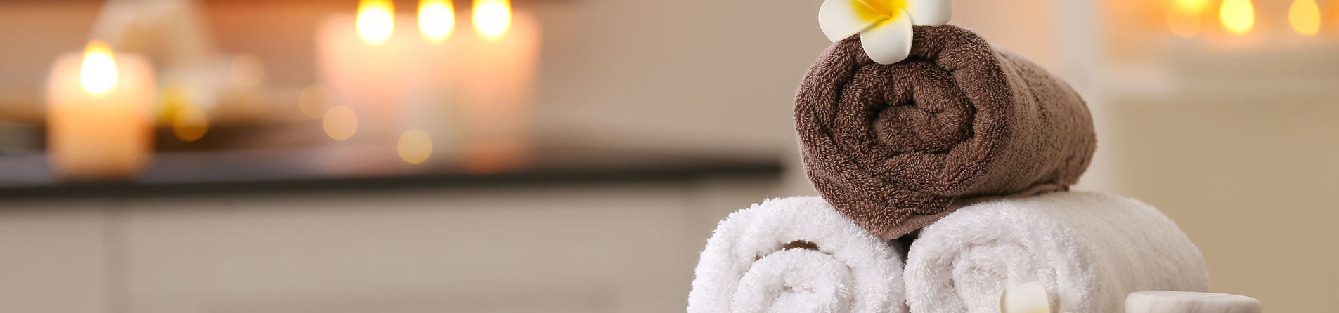 Calm towels prepared for a visit at Pure Aesthetics Medical Spa