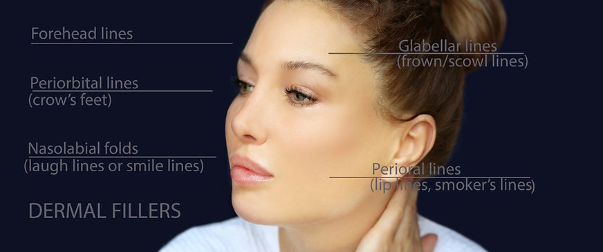 Close-up portrait from the dermal filler page