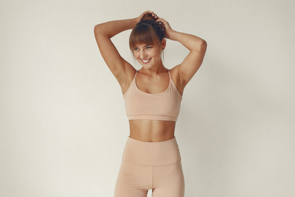 A woman in activewear